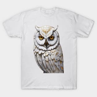 Snow Owl - Marble T-Shirt